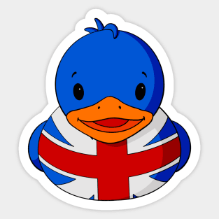 UK Flag Rubber Duck Sticker